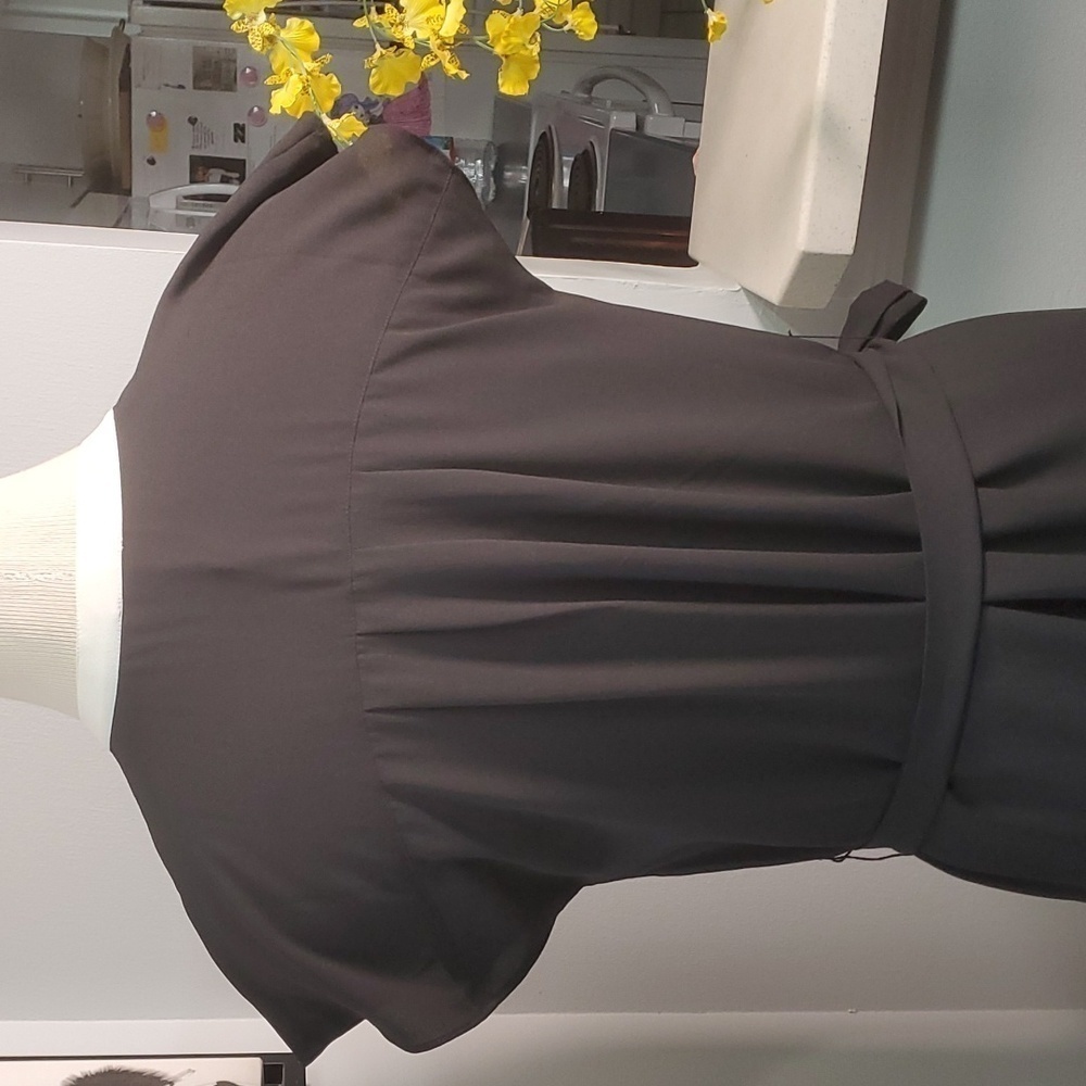 Talbots' timeless black dress is in great used condition. Size 10. Tie be… - Picture 6 of 8